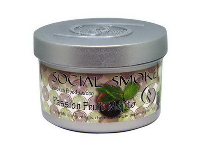 Табак Social Smoke - Мохито и маракуйя - баночка табака