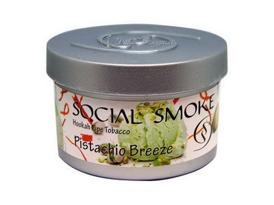 Табак Social Smoke - Фисташковый бриз - баночка табака