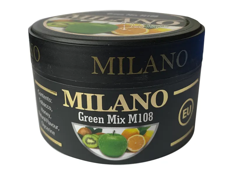 Табак Милано Зеленый Микс (Milano M108 Green Mix) – лимоны, киви и зеленые яблоки1618920599