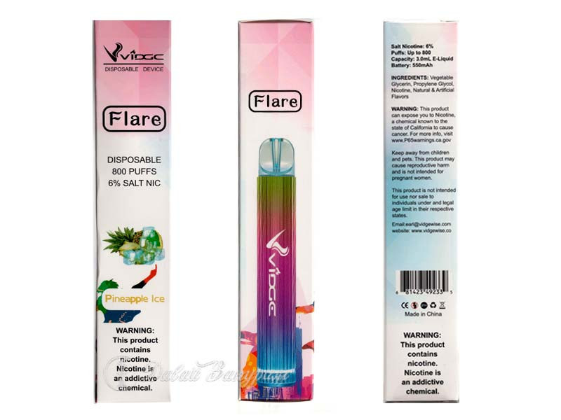 Светящиеся одноразки Vidge 800 Pineapple Ice