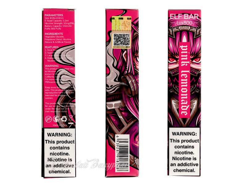Электронная сигарета Elf Bar Lux 800 Pink Lemonade