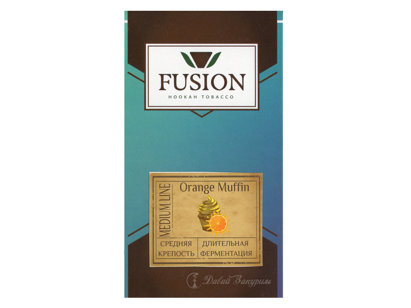fusion-hookah-tobacco-orange-maffin-medium-line-sredniaia-krepost-dlitelnaia-fermentatsiia-izobrazhenie-na-upakovke-maffin-i-apelsin