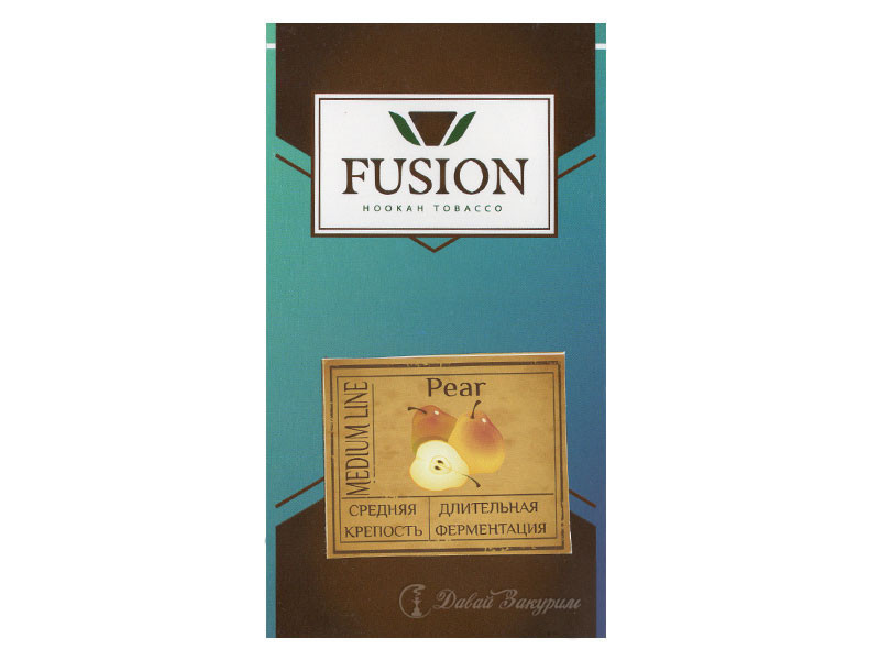 fusion-hookah-tobacco-pear-medium-line-sredniaia-krepost-dlitelnaia-fermentatsiia-izobrazhenie-na-upakovke-grusha
