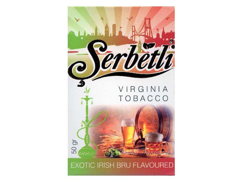 serbetli-virginia-tobacco-exotic-irish-bru-flavoured-izobrazhenie-na-pachke-pivo-v-kruzhkakh-i-bochke