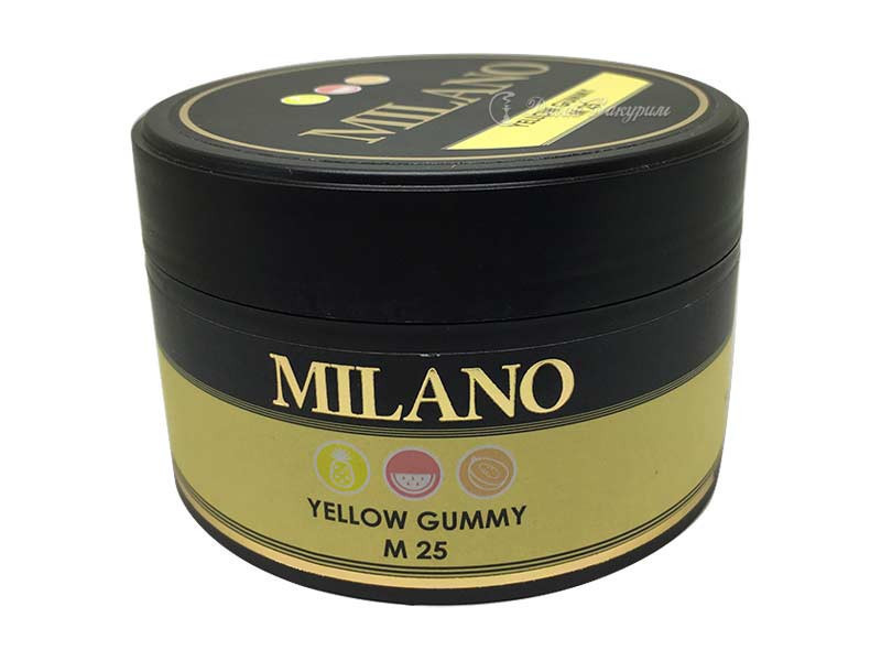 milano-yellow-gummy-m25-zheltaia-banochka-izobrazhenie-ananas-arbuz-dynia