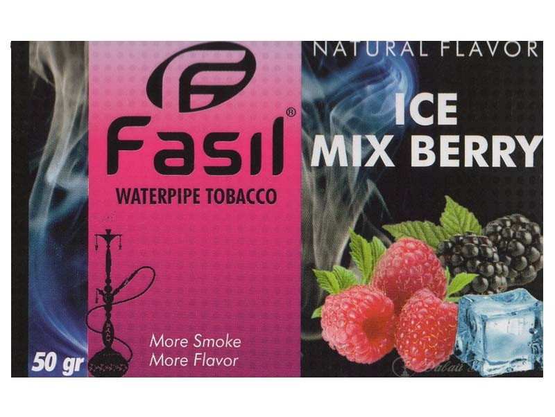 fasil-waterpipe-tobacco-natural-flavor-ice-mix-berry-krasnaia-upakovka-malina-ezhevika-i-kubik-lda