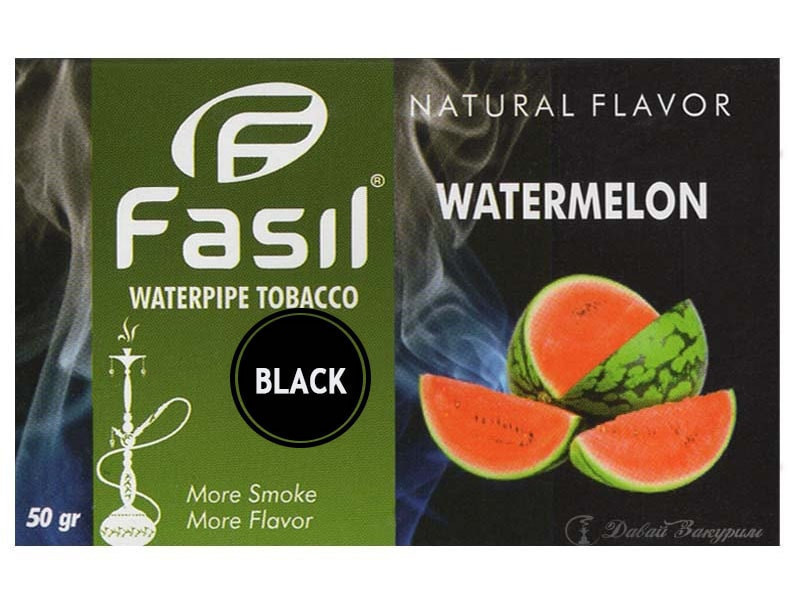 fasil-waterpipe-tobacco-natural-flavor-watermelon-temno-zelenaia-upakovka-arbuz