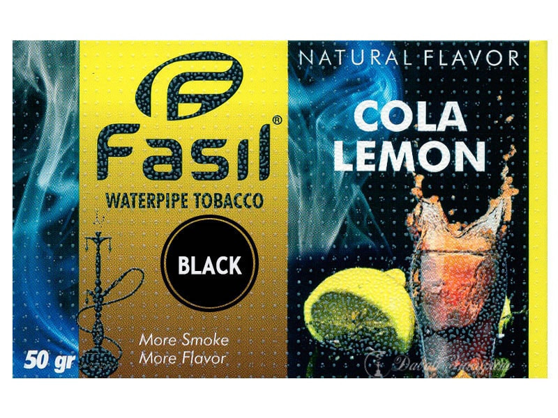 fasil-waterpipe-tobacco-natural-flavor-cola-lemon-zheltaia-upakovka-limon-stakan-koly